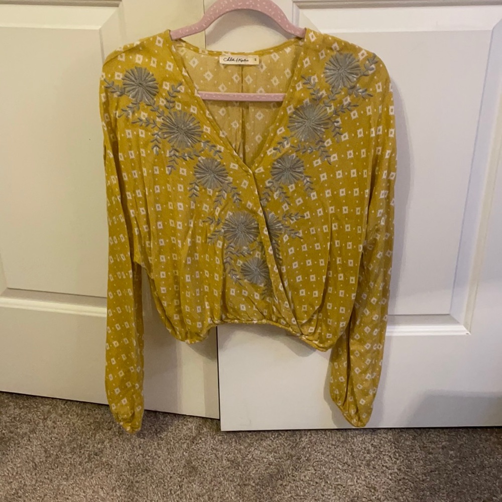 Gold blouse